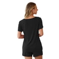 thumbnail image 4 of Anygrew Summer Pajama Sets For Womens Shorts Soft Pj Set 2 Piece Sleepwear With Pockets, 4 of 7