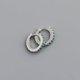 thumbnail image 1 of Pendientes de circonitas de color con microincrustaciones redondas de plata esterlina S925 de 7 mm para mujer de Europa y Estados Unidos, 1 of 6