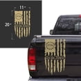 thumbnail image 2 of We The People Betsy Ross Flag 1776 Distressed American USA US Flag Truck Tailgate Vinyl Decal Preamble of The US Constitution fits most Pickup Trucks (11" x 20", Cream), 2 of 8