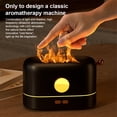 thumbnail image 4 of Naiovety Humidificador de aire Aceite esencial Simulación Llama LED Difusor de aroma de bajo ruido Fabricante de niebla ajustable Recargable Negro Humidificadores Verde Naiovety HA063164-03, 4 of 6