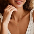 thumbnail image 5 of Turandoss 14K Gold Plated Bubble Initial Choker Necklace for Women GirlsDainty Letter A-Z Chunky Pendant Jewelry Trendy Fashion Personalized Birthday Gifts for Niece Daughter Granddaughter, 5 of 8