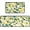 Lemon, variant on Farmhouse Floral Daisy Butterfly Kitchen Rugs Set of 2,Farm Vintage Rustic Flowers Kitchen Mats for Floor, Old Wood Grain Non-Slip Washable Sink Mats Home Decor Doormat+Runner Rug