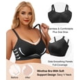 thumbnail image 4 of SHAPERX Women's Seamless Full-Coverage & Lightly Lined Comfort Wireless Bra, 4 of 6