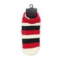 thumbnail image 2 of MeMoi StripeTone Fuzzy Lined Bootie Slipper Socks - Womens - Female, Medium/Large, Navy, 2 of 2