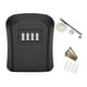 thumbnail image 4 of Caja de seguridad para llaves con cerradura y contraseña, resistente al agua y con tornillos. Negro, 4 of 9