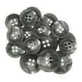 thumbnail image 4 of ButtonMode Regular Suit Buttons 16pc Set includes 4 Buttons measuring 20mm (3/4 Inch) for Jacket Front, 12 Buttons measuring 15mm (9/16 Inch) for Jacket Sleeves and Pants, Gray Medium, 16-Buttons, 4 of 5