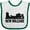 White and Green, variant on Inktastic New Orleans Skyline Grunge Boys or Girls Baby Bib