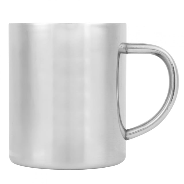 Dekaim Tasse à café, Tasse à café à Isolation Thermique en Acier Inoxydable Double Couche Portable Tasse à Lait avec poignée 400 ML