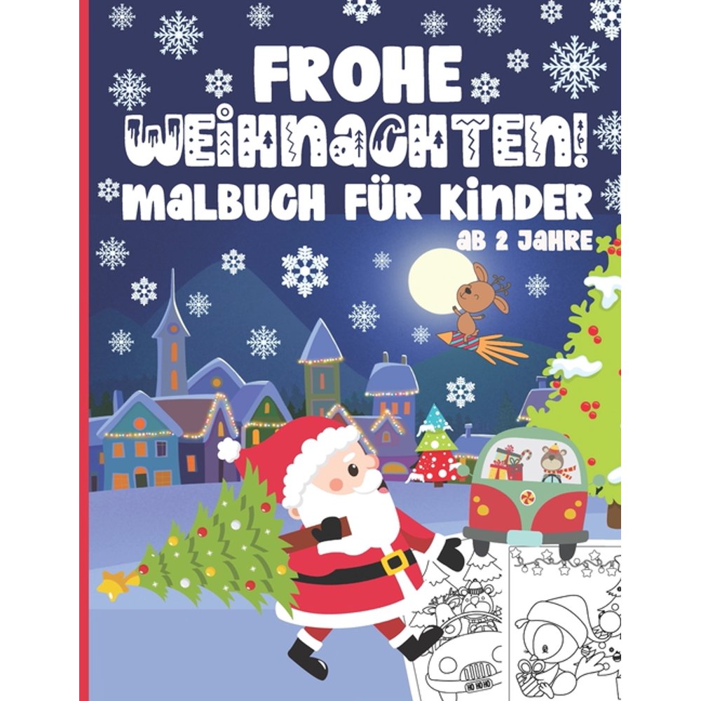 frohe weihnachten! malbuch für kinder ab 2 jahre : 50