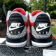 thumbnail image 4 of Ni - ke Ni - ke Air Jordan 3 Retro SE Unite Fire Red Cement Mens 11 CK5692-600 Sneaker OG, 4 of 5