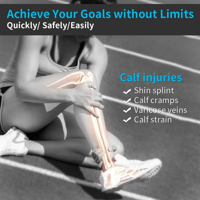 Calf Support - Adjustable Shin Splint Support - Calf Compression Wrap  Increases Circulation And Reduces Muscle Swelling