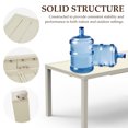 thumbnail image 4 of 65"-97" Extentable Outdoor Dining Table, Aluminum Patio Dinner Collapsible Table for 8-10 Person, Rectangular Patio Extender Table for Garden, Backyard, White, 4 of 7