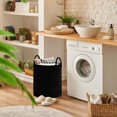 thumbnail image 6 of Inadays Laundry Basket 51L Large Clothes Laundry Hamper Woven Cotton Rope Tall Laundry Bag Baskets Toy Storage Organizer Collapsible Storage Basket for Blanket, Toys, Clothes, Pillows, Black, 6 of 9
