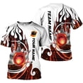 thumbnail image 6 of Custom 3D Bowling Shirts Personalized for Men and Women - Unique Team Shirt & Gifts for Bowling Lovers (Blue, M), 6 of 9