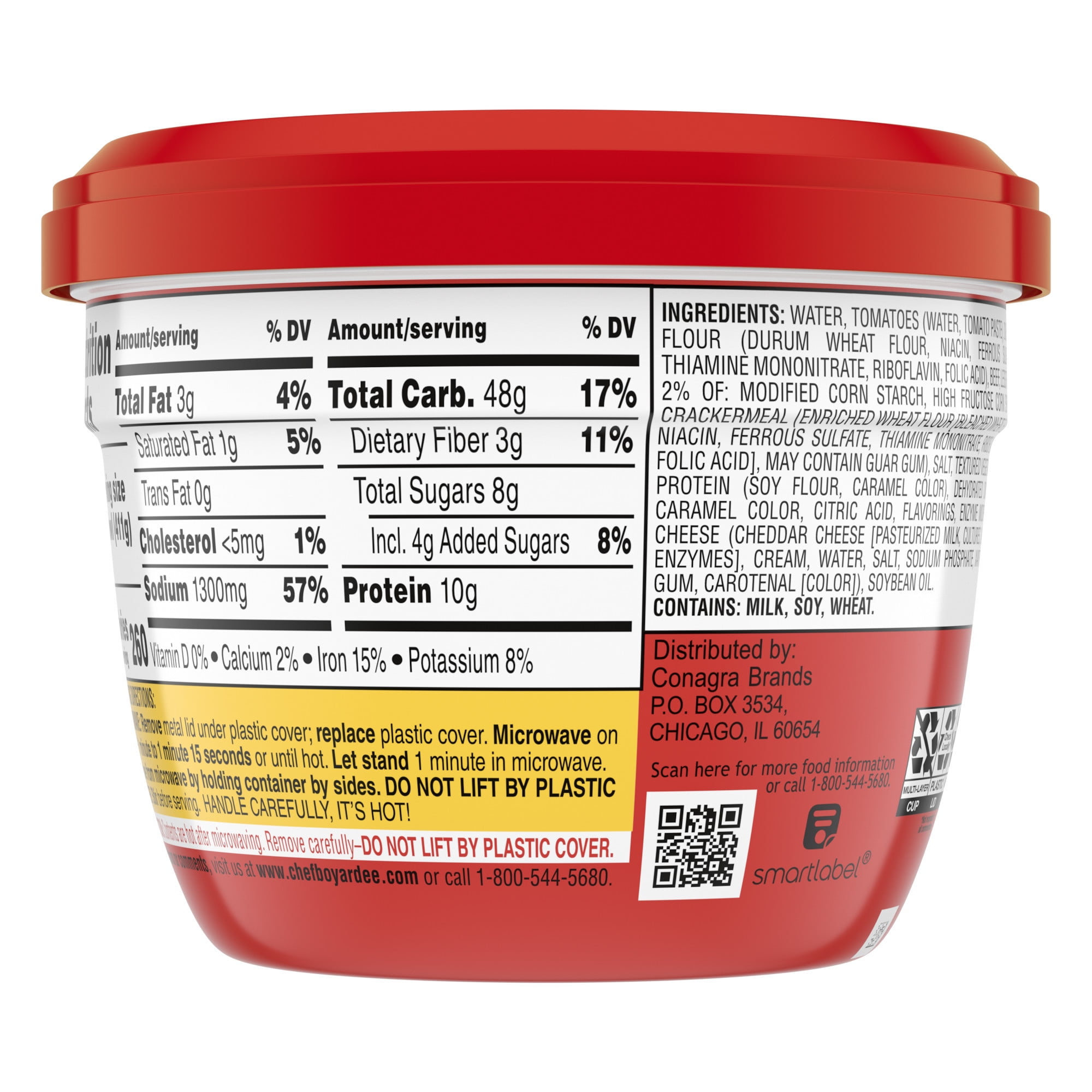 (3 pack) Chef Boyardee Mini Ravioli, Beef Ravioli in Pasta Sauce, Microwavable Meal, 14.5 oz. Bowl