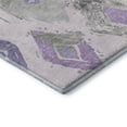 thumbnail image 3 of Addison Rugs Mayfield Premium Machine Washable Transitional Diamonds Lavender Rectangle Rug, 10' X 14' Machine Washable Transitional Diamonds Lavender Oversized Sherpa Throw Blanket, 3 of 7