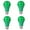 Green, variant on HIBIBUD 4Pcs Led Lights for Bedroom Low Power Consumption Lamp Passionate Mood Colored Light Bulbs Green Red
