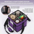 thumbnail image 3 of 4 Cup Drink Carrier with Adjustable Divider Insulated Drink Caddy Portable Water Bottle Bag Reusable Drink Holder for Car Delivery Picnic Travel, 3 of 10