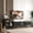 Black, variant on Melamine - Finished Wood TV Stand | Provide Storage for Remote Controls and Magazines | Enhance Room's Functionality