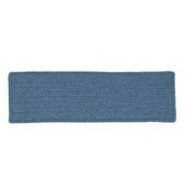 Colonial Mills Set of 13 Blue Handmade Braided Stair Tread Rectangular Rug 28"