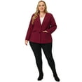 thumbnail image 3 of Blazers de talgrande pamujer con botones y solacon muescas paoficiborgo3X, 3 of 5