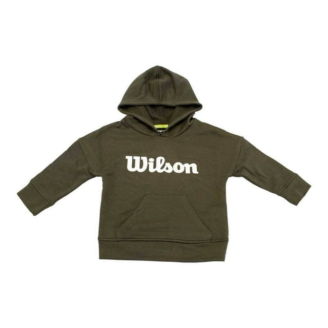 Sudadera Wilson para Niño con Capucha y Bolsillo Enfrente Verde Talla 4
