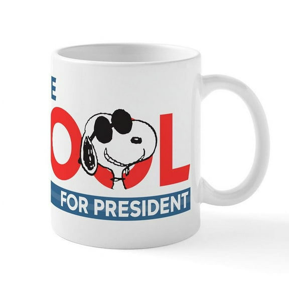 CafePress - Joe Cool For President Mugs - 11 oz Ceramic Mug - Novelty Coffee Tea Cup