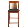 thumbnail image 6 of Linon Nataly 25" Mission Back Counter Stool, Dark Cherry, 6 of 9