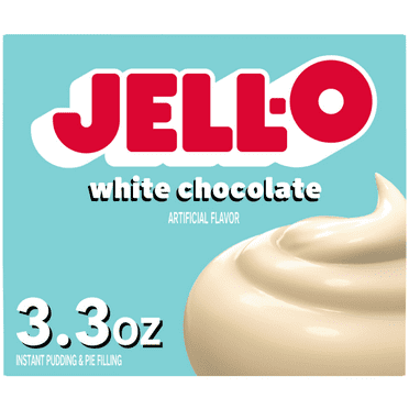 Pack of 2 Jell-O White Chocolate Instant Pudding & Pie Filling Mix, 3.3 oz Box