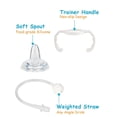 thumbnail image 4 of Straw conversion set suitable for narrow-neck and narrow-neck glass baby bottles, leak-proof transition set with silicone nipple, weighted straw, handle, 2-pack, suitable for infants over 6 months, 4 of 4