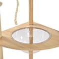 thumbnail image 4 of Vibrant Life 7-Level 53" Natural Wood Cat Tree with Condo, Ladder, and Acrylic Hammock, Beige, 4 of 9