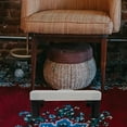 thumbnail image 3 of OULII Household Footstool 1Pc Rectangular and White for Home Use, 3 of 8