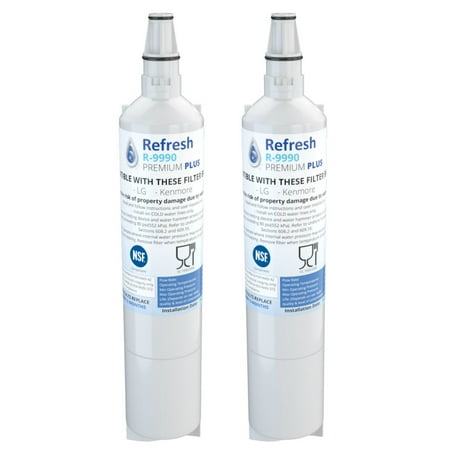 

Replacement For LG LFX23961ST Refrigerator Water Filter - by Refresh (2 Pack)