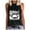 Black, variant on TSADFHJI Christmas Tops for Women with Lights Womens Summerdresses Beach Graphic Tank Tops Summer Casual Tanks Vest Country Music Vintage Tank S White