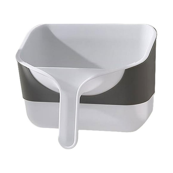 Suncoda Garbage Can, Cleaning Supplies Handheld Wall-Mounted Trash Can-Hanging Desktop Clean-Up Trash Can with Handle, Kitchen Cabinet Door-Mounted Trash Can Lid, Cabinet Trash Can, Door-Mounted