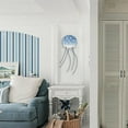 thumbnail image 1 of Decoración de medusas BLESIY colgante de escultura de pared tema de playa estilo marino Azul, 1 of 8