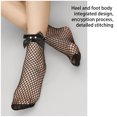 thumbnail image 4 of 2 Pcs Chaussettes Résille pour Femmes Sexy Courtes Antidérapantes avec Nœud Taille Unique pour Performance, 4 of 9
