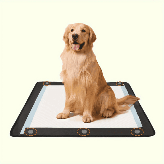 Oried Dog Urine Pad Holder Anti Slip Indoor Use Oxford Cloth Black for 24x28 Pads 1 Pack