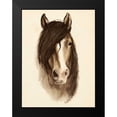 thumbnail image 2 of Popp, Grace 12x14 Black Modern Framed Museum Art Print Titled - Watercolor Barn Animals II, 2 of 5