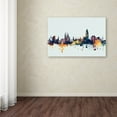 thumbnail image 4 of "Barcelona Spain Skyline Blue" Canvas Art by Michael Tompsett, 4 of 4