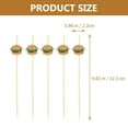 thumbnail image 2 of 100 Pcs Fruit Stick Burger Shape Picks Decor Burgers Food Exquisite Cocktail Party Forks, 2 of 6