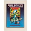 1977 Raiders vs Vikings 10.5" x 14" Matted Super Bowl XI Program