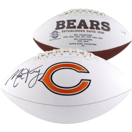 Mitchell Autographed Football - Mitchell Trubisky Chicago Bears Autographed White Panel Football - Fanatics Authentic Certified