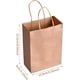 thumbnail image 2 of 25 uds Bolsas de papel Kraft con asas, bolsas de regalo para fiestas, bolsa de papel de regalo, bolsa de regalo Kraft para fiesta infantil, celebraciones Kraft marrón, 2 of 5