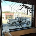 thumbnail image 5 of PULLIMORE Halloween 9.85 Ft Giant Round Spider Web Outdoor Halloween Decorations Costume Party Garden Yard Haunted House Decor(White), 5 of 9