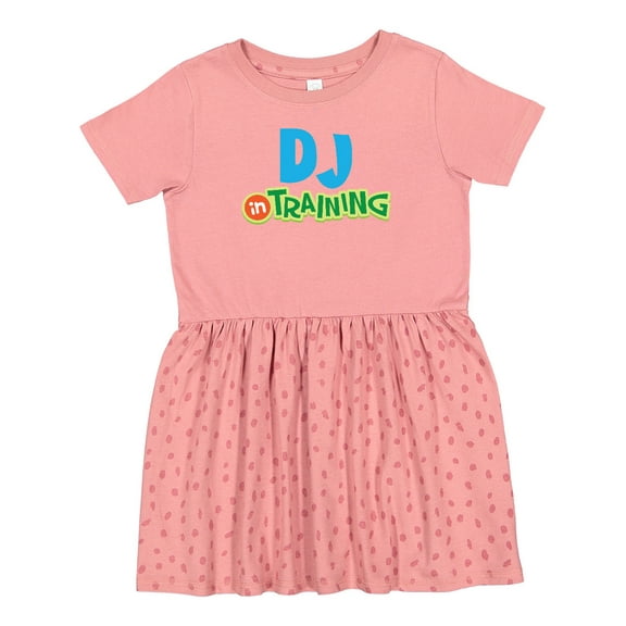 Inktastic DJ in Training Girls Toddler Dress