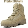 thumbnail image 3 of Luxsines Boots, Mens Orthopedic Anti Puncture Work Boots, Waterproof Combat Boots, Outdoor Slip On Tactical Boots, 3 of 17