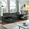 thumbnail image 5 of Allan Upholstered Sleeper Sectional Sofa, 5 of 5