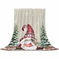 thumbnail image 2 of Christmas Dwarf Throw Flannel Blanket 50x60In Winter Snowflakes Christmas Trees Vintage Super Soft Cozy Bed Blanket, Lightweight Plush Fuzzy Bed Throw for Bedroom Sofa Couch Living Room, 2 of 4