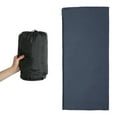 thumbnail image 1 of Saco de dormir único forro de saco de dormir individual para camping, viajes, hoteles, albergues, gris oscuro 70.87"x31.50", 1 of 7